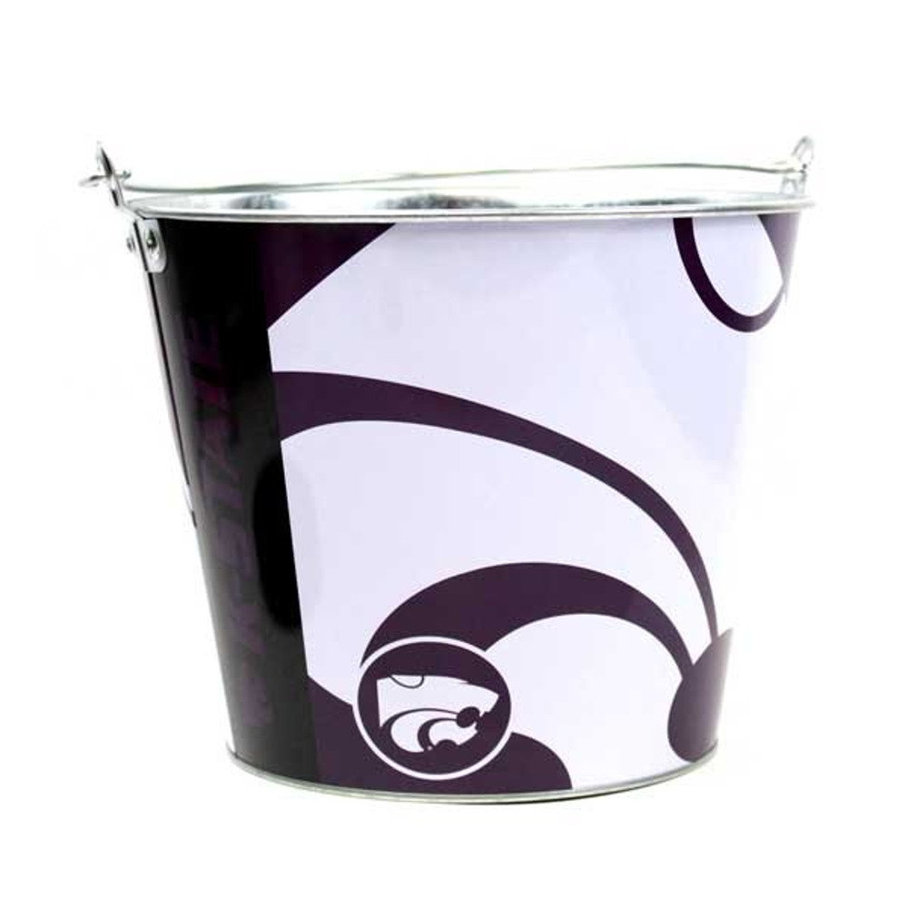 Kansas State Wildcats Metal Beer Bucket Retro 6 Bottles New Bar NCAA
